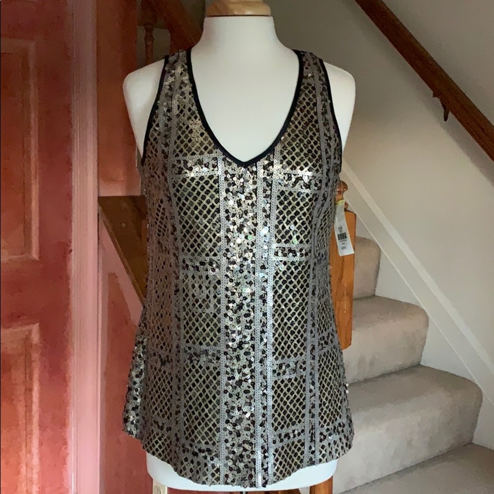 Etcetera sequins top